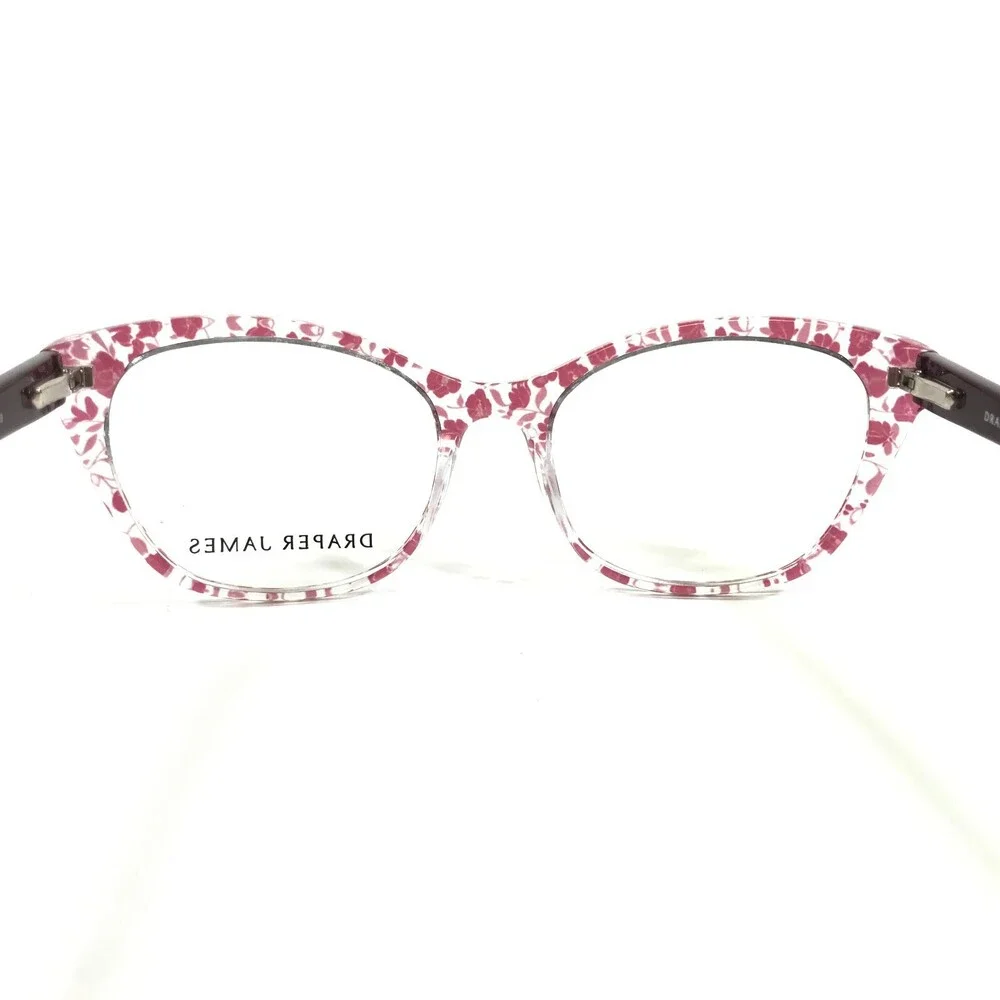 Draper James Eyeglasses Frames DJ5014 651 BLUSH FLORAL Red Clear 52-17-140